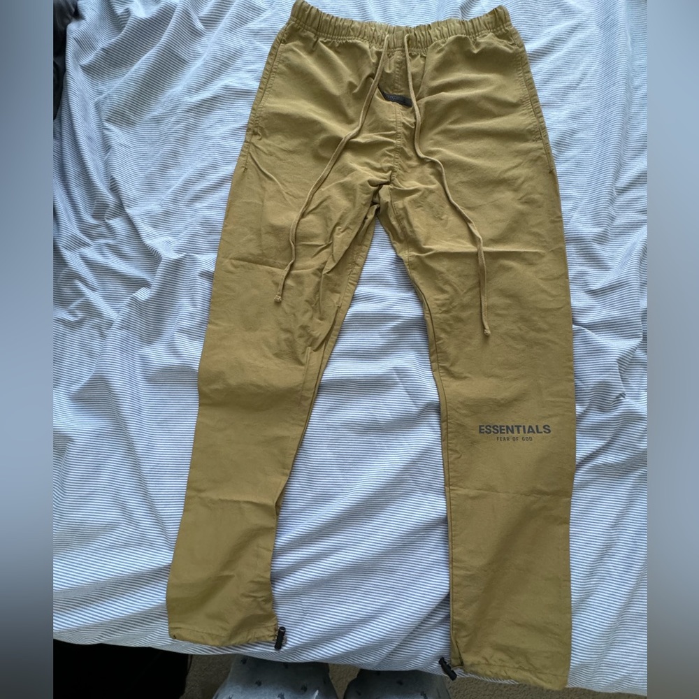 Fear of God | Nylon mustard track pants